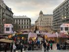 A Christmas market I went to in Budapest, Hungary!
