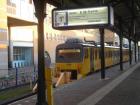 The Groningen Netherlands train station platform