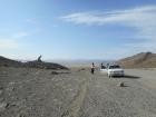 Driving in a car around the Khovd countryside