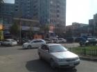 Cars in downtown Ulaanbaatar