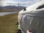 Drying clothing on a sunny day 