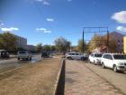 A parking lot in Khovd