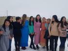 Meeting up with high school students during Tsagaan Tsar