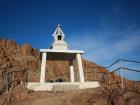 A Shrine on top of a mountain next to Khovd