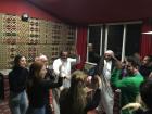 A dance party in the Bedouin tent after dinner in Wadi Rum, a protected natural area in the south of Jordan where the movies The Martian and Lawrence of Arabia were filmed