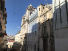 Some tiled buildings, typical of Lisbon