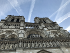 Notre Dame and the beautiful blue sky