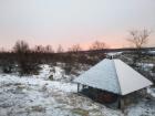 This was the view of the back of the school right before sun went down for the day around 3 p.m. 