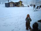 One of my Sami second grade friends at recess 