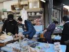 Shopping on New Year's Eve in Beppu, Japan