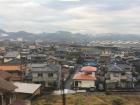 Overview of a city near Tokyo from the train