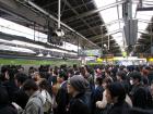 Rush hour at Shinjuku Station