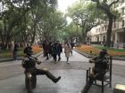 This street in Guangzhou has statues of American fiddlers because embassies from other countries used to be located here