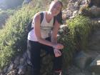 My friend Lucy is having a hard time hiking Table Mountain