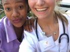 My friend, Andile, and I in Swaziland studying healthcare