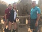 My parents and I with the elephants!