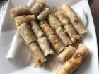 The finished product - fried spring rolls!