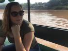 My friend Lauren and I took a boat cruise on the Nam Khan River