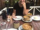 My friend, Lauren, and I with our favorite Mussaman Curry