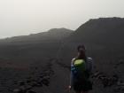 Few plants can grow in the volcanic rocks 