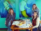 I drove with my roommate and her friend from the east to the west side of the island for lunch