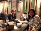 My friend Anna and I enjoying Korean food together