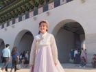 My sister in her pink hanbok