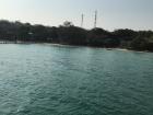 Leaving the island by tourist ship