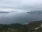 A view of the harbor entrance into Hong Kong