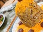 Mofongo with cheese and sausage