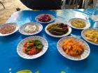 Common side dishes eaten with meat and pita bread
