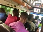 There were 23 people squeezed into the trotro that brought us to Kumasi
