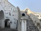 Cape Coast Castle still displays the whitewashed walls that existed centuries ago