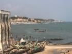 The fishermen's boats used to carry slaves out to large ships that would take them to the Americas