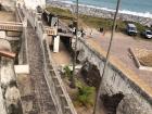 The protection moats and bridge at Elmina Castle