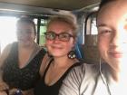 Tightly packed into a sweaty trotro with friends