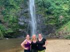 Visiting Wli Falls with my sister Annie and my roommate Eva