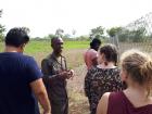 Learning from a park ranger at Shai Hills Reserve on a trip with my friends