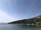 The beach in Split, Croatia where I found many sea urchins 
