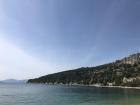 The beach in Split, Croatia where I found many sea urchins 