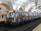 Metro trains in Rome are often covered in graffiti 