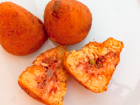 A more typical arancino with tomato sauce