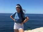 On a warm day, I'll put on sunscreen and go for a walk along the beach