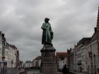 A statue of Van Eyck in Bruges
