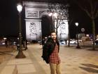 My first time in Paris visiting the Arc De Triomphe!