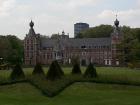 A frontal view of Arenberg Castle, donated by the Arenberg family, it now hosts the Engineering faculty outside the city center