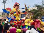 A float depicting Colombia’s biodiversity at a Carnaval parade