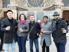 Visiting Reims cathedral, a two hour bus ride from Paris