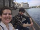 Picnicing by the Seine with a good friend!