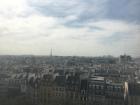 The view of Paris from the Centre Pompidou escalators.